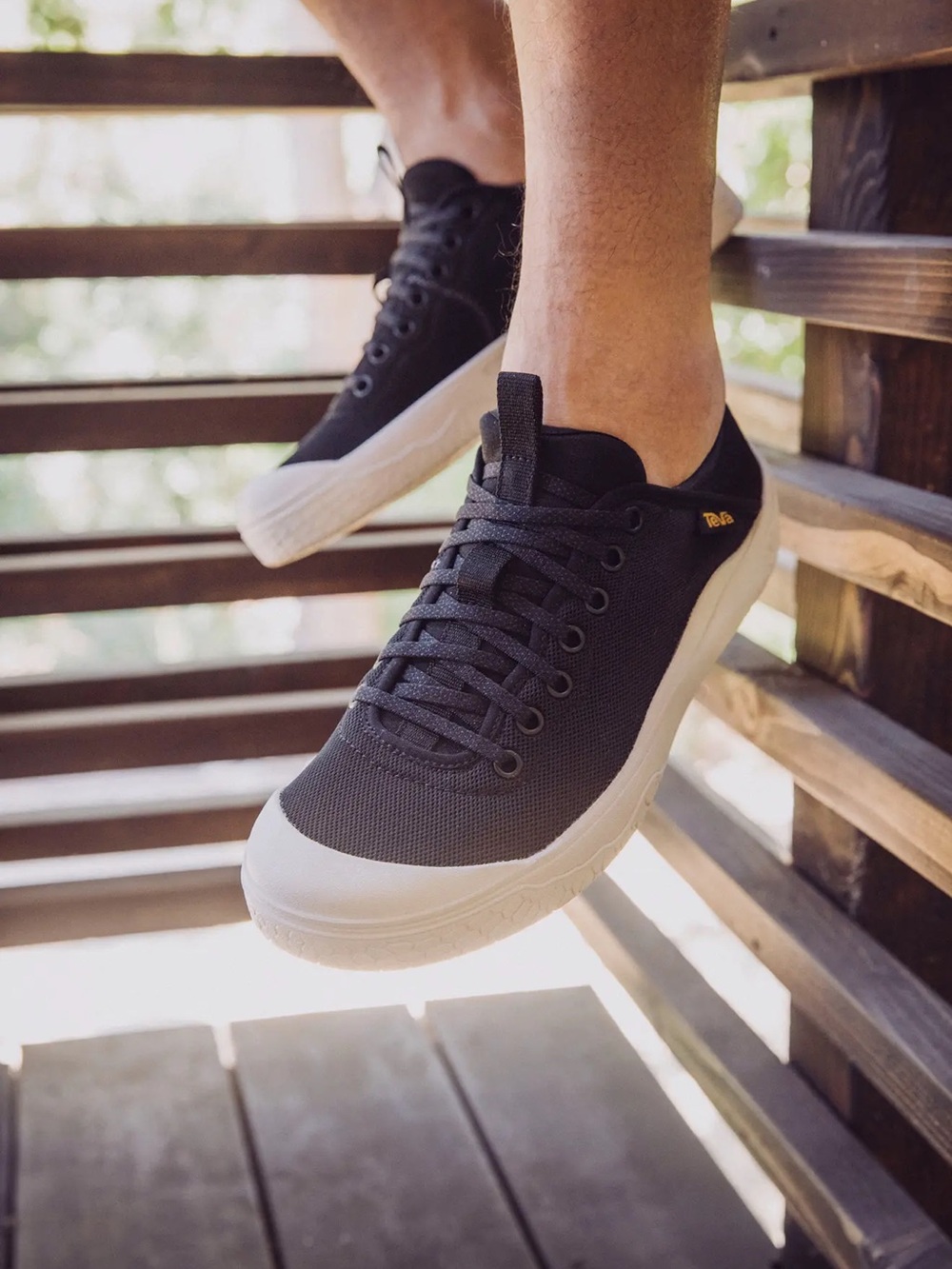 Teva Terra Canyon Canvas Collapsible Low Top Sneaker | Black | Mens 7.5